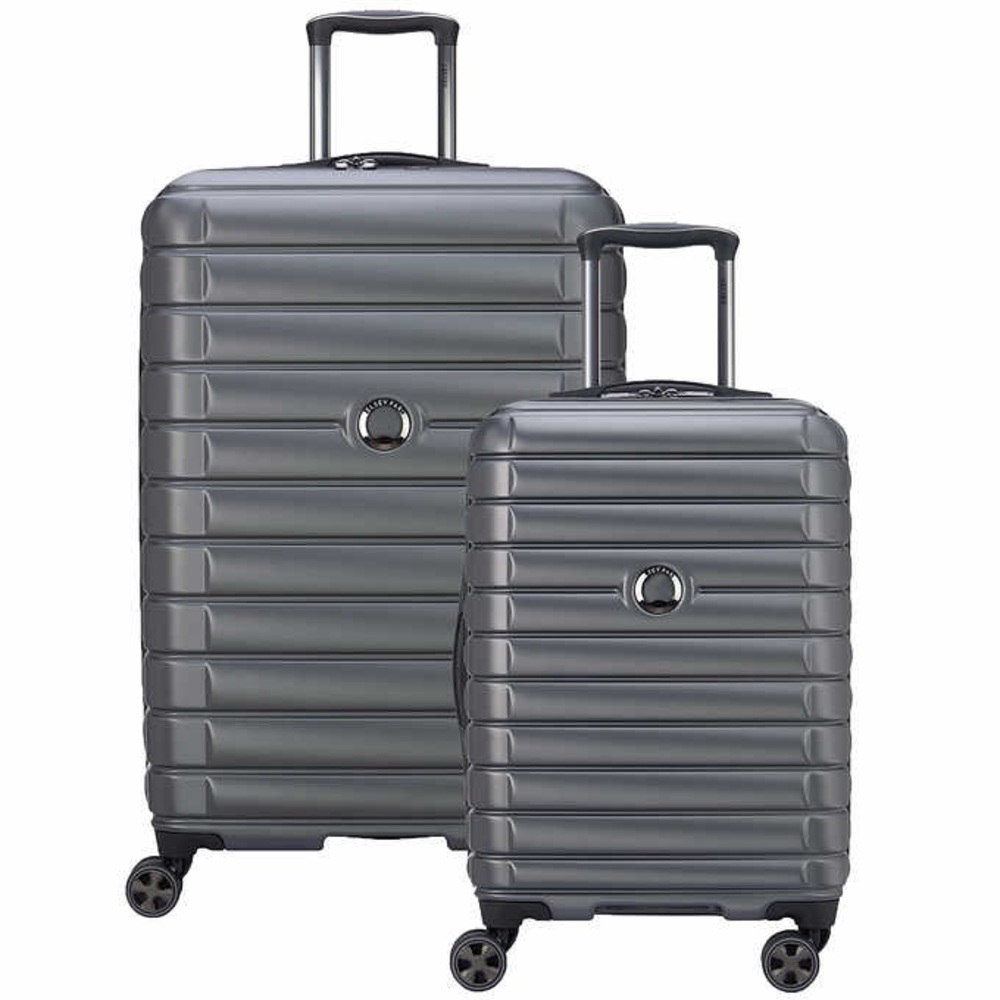 New delsey carry on + big suitcase dark green